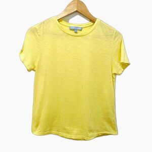 Antonio Melani Womens Size Small Basic Yellow Short Sleeve Tee T-shirt Casual